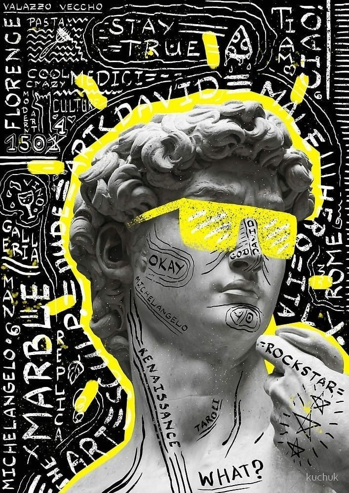 Stay True — Modern Art 3D Acrylic Statement Poster