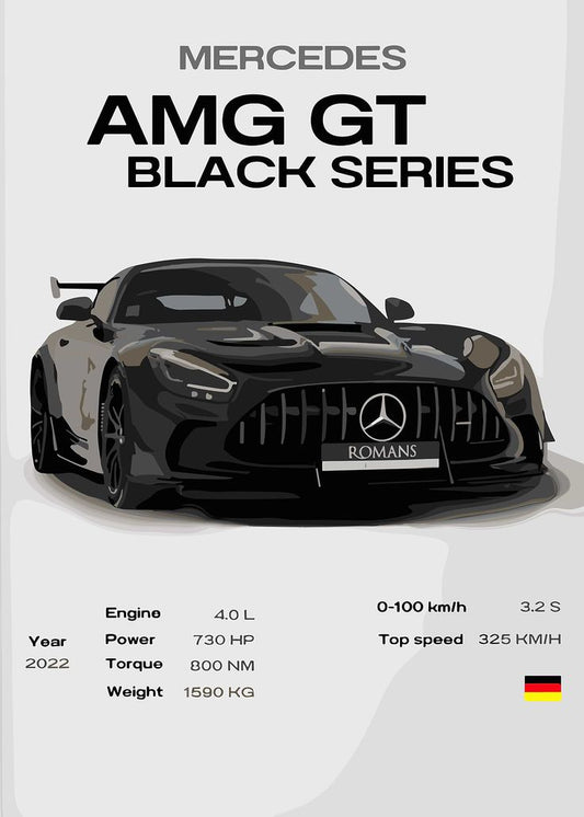 CAR – Premium 3D Acrylic Varnish Poster