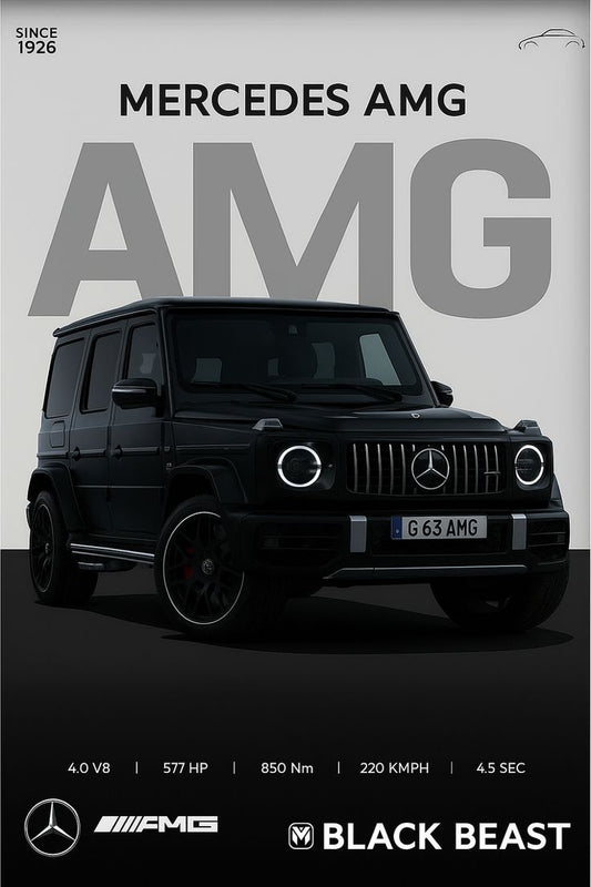 CAR – Premium 3D Acrylic Varnish Poster
