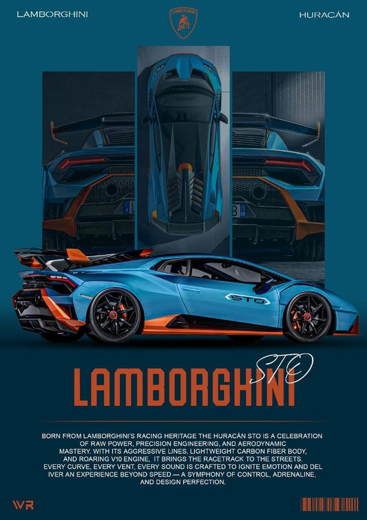 CAR – Premium 3D Acrylic Varnish Poster