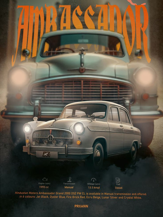 CAR – Premium 3D Acrylic Varnish Poster
