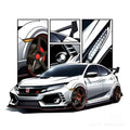 CAR – Premium 3D Acrylic Varnish Poster