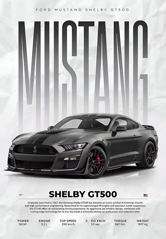 CAR – Premium 3D Acrylic Varnish Poster