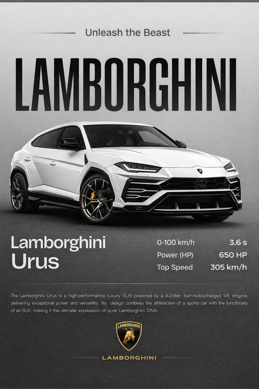 CAR – Premium 3D Acrylic Varnish Poster