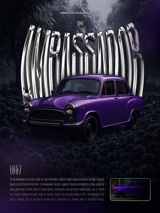 CAR – Premium 3D Acrylic Varnish Poster