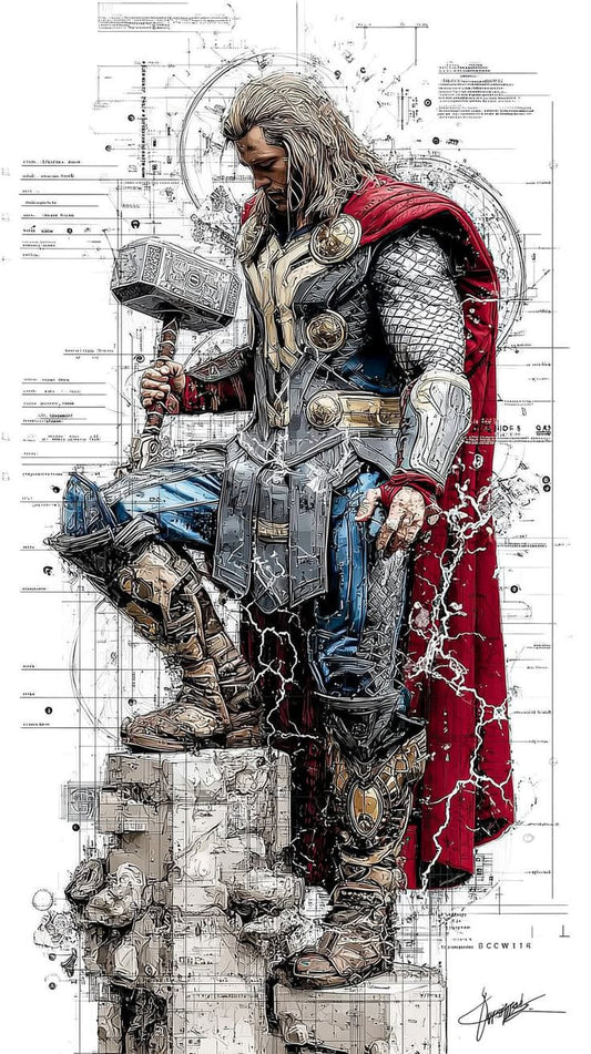 THOR – Premium 3D Acrylic Varnish Poster