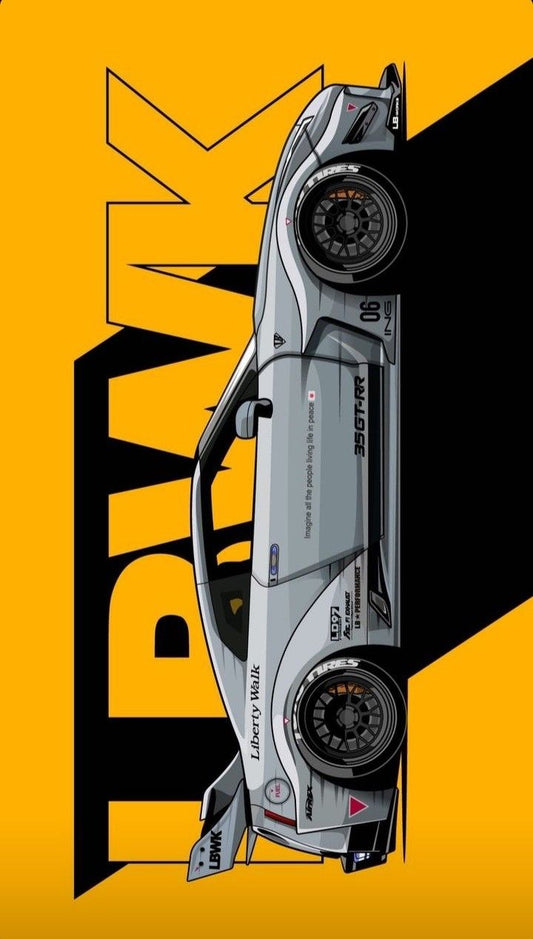 CAR – Premium 3D Acrylic Varnish Poster