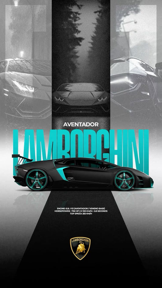 CAR – Premium 3D Acrylic Varnish Poster