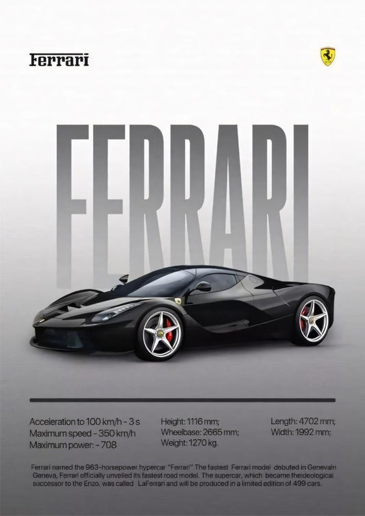 CAR – Premium 3D Acrylic Varnish Poster