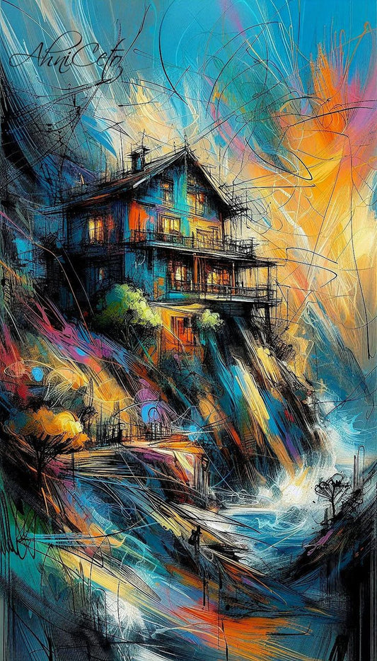 Majestic Abstract Art – 3D Acrylic Wall Poster